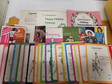 Large Vintage LOT 24+  1970s Stretch and Sew Patterns Holiday Ideas Phamphlet picture