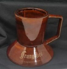 Vintage FRANGELICO Wide Bottom No Spill Travel Ceramic Coffee Mug Cup picture