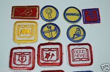 WOW Vintage Child's Award Patches Lot Star Reading Sports Cub Scouts? picture