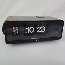 Copal Model RP-205-1 Flip Clock Alarm Clock 70s Japan Working Brown picture