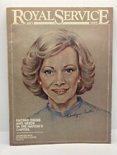 Rosalynn Carter Signed 1987 Royal Service Magazine Autographed First Lady picture
