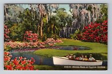 Cypress Gardens FL-Florida, Electric Boats, Antique, Vintage Postcard picture