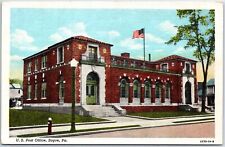 VINTAGE POSTCARD THE U.S. POST OFFICE BUILDING AT SAYRE PENNSYLVANIA picture