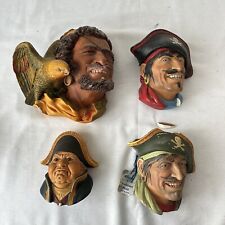 Vintage Buccaneer Pirate/Parrot Character 3D Head Wall Plaque by Bossons England picture
