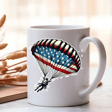 Veteran coffee mug 14 oz ceramic white glaze American USA military solider  picture