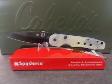 Spyderco C240GM4PBK Smock M4 black blade Jade G10 Blade HQ Exclusive picture