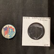 WWII WW2 Greek-United States Relations Pin picture