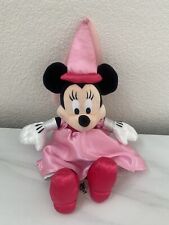 Minnie Mouse Disney Parks Plush Princess Pink Satin Dress 14 in Stuffed Doll picture