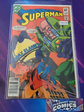 SUPERMAN #386 VOL. 1 HIGH GRADE NEWSSTAND DC COMIC BOOK H13-176 picture