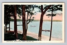 Oakland ME-Maine, Lake Scene, North Pond Camps, Antique, Vintage Postcard picture