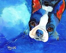 Boston Terrier Art Print from Painting | Home Wall Decor | Gifts, Picture 11x14 picture