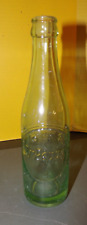 Vintage Dr. Pepper Green Glass Embossed soda Bottle 6 Oz 10 2 4 - 8