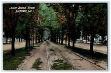 c1910 Railway Lower Broad Street Augusta Georgia GA Antique Unposted Postcard picture