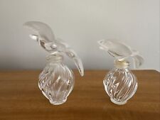 Vintage Lalique Signed Perfume Bottle Two Doves L'air Du Temps Nina Ricci 4