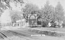 Street View Skippack Pennsylvania PA Reprint Postcard picture