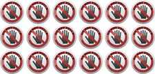 StickerTalk Do Not Touch Stickers, 1 Sheet of 18 Stickers, 1 Inch Diameter Each picture