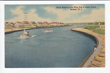 Party Boats On The Way Out To Daily Catch Belmar New Jersey Linen Postcard picture