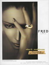 $3.00 PRINT AD - FRED Joaillier Fall 1999 beautiful woman 1-Page picture