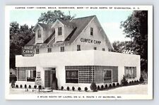Postcard Washington DC Curfew Camp Restaurant 1940s Unposted Linen picture