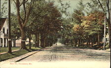 Main Street ~ Thomaston Maine ~ GW Morris postcard c1905 UDB unused picture