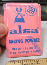 French France Alsa Baking Powder new unopened 11g packet, fun graphics & colors picture
