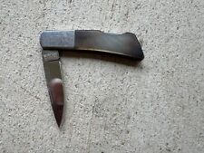 Vintage Exxon Gerber Silver Knight Sakai Japan Pocket Knife picture