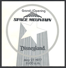 Vintage Disneyland VIP Souvenir Program for opening of SPACE MOUNTAIN May 1977 picture