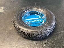 NICE VINTAGE GOODYEAR 80’s ERA ALL SEASON VECTOR TIRE ASH TRAY W/GLASS MADE USA picture