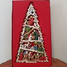 R Fogle Dicksons Nativity Christmas Tree NIB Wall Hanging 11