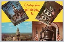 Postcard Greetings from Philadelphia Pennsylvania, Multi-View picture
