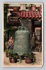 Riverside CA-California, Glenwood Mission Inn Bell, Antique Vintage Postcard picture