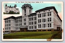 New Masten Park High School Buffalo New York Antique Posted 1926 Postcard picture