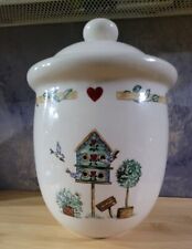 Thomson Pottery Birdhouse Canister Jar with Lid 7'' Tall picture