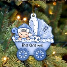 Baby's First Christmas,Baby Gift,Christmas Shaped Ornament, Custom Gift for Baby picture