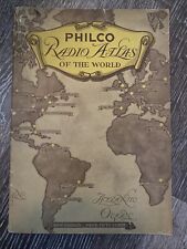 PHILCO 1935 RADIO ATLAS of the WORLD COLOR MAPS SHORT-WAVE STATIONS PICTORIAL picture