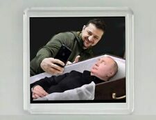 Zelensky selfie with putin, Fridge magnet Ukraine 2022, Ukrainian president picture