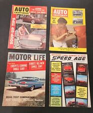 Vintage Lot 1957 1959 Motor Life Craftsman Auto Speed Age Magazine Car Racing B7 picture