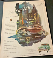 1949 Frazer Manhattan - Vintage Original Illustrated Color Car Print Ad Wall Art picture