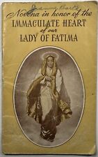 Immaculate Heart of Our Lady of Fatima, Vintage 1946 Holy Devotional Booklet. picture