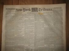 1865, New York Tribune, President Abraham Lincoln Assassination Trial + picture