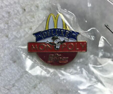 New 1996 Mcdonalds Monopoly Dr Pepper Deluxe Employee Tonga Corp Pin Hat  Lapel picture