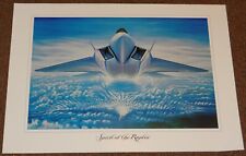 1998 F-22 Raptor Fighter Aircraft Lockheed Martin Poster Art 20x28 Unused picture