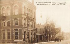 North on Main Street Brookville Indiana IN 1913 Real Photo RPPC picture
