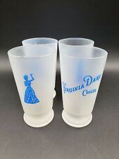 Vintage Libbey Tumblers Virginia Dare Coolers 8 Oz Frosted Set Of 4 picture