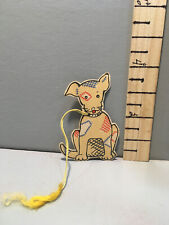 Vintage Bridge Tally Gingham Art Deco Stuffed Toy Dog Patches picture