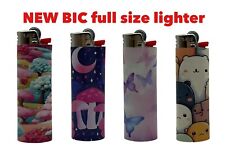 new BIC large lighter custom wrap butterfly mushroom tree moon cute animal picture