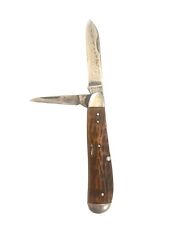 Robeson Shuredge USA 623414 2 Blade Pocket Knife Brown Vintage picture