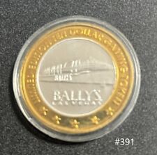 Bally's Las Vegas Casino $10 Gaming Token Chip .999 Fine Silver Limited Edition  picture
