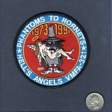 VMFA-321 HELLS ANGELS F-4 PHANTOM To F-18 HORNET 1991 USMC Squadron Patch picture