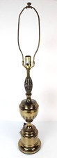 Vintage Stiffel Pineapple Brass Table Lamp 3 Way picture